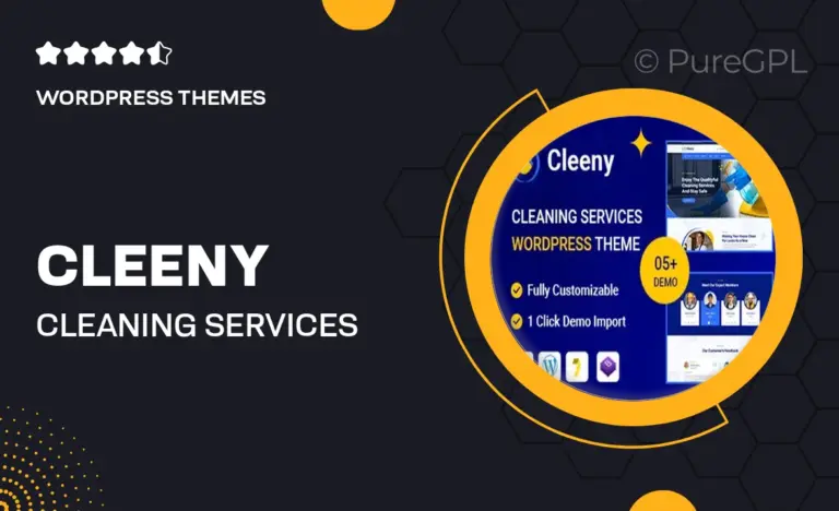 cleeny cleaning services repair company wordpress theme