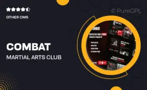 Combat – Martial Arts Club & Trainer Elementor Template Kit