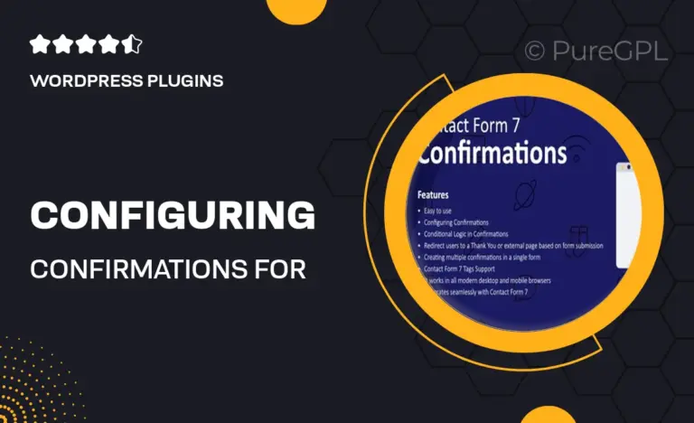 configuring confirmations for contact form 7
