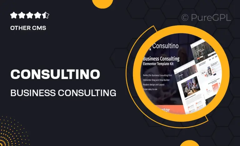consultino business consulting elementor template kit