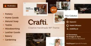 Crafti – Creative Handmade WordPress Theme