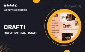 Crafti – Creative Handmade WordPress Theme
