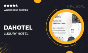 Dahotel – Luxury Hotel WordPress Theme