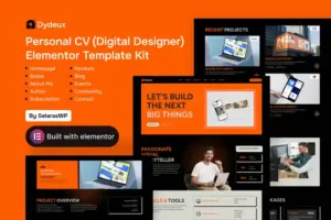 Dydeux – Personal CV Elementor Pro Template Kit