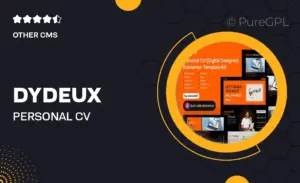 Dydeux – Personal CV Elementor Pro Template Kit