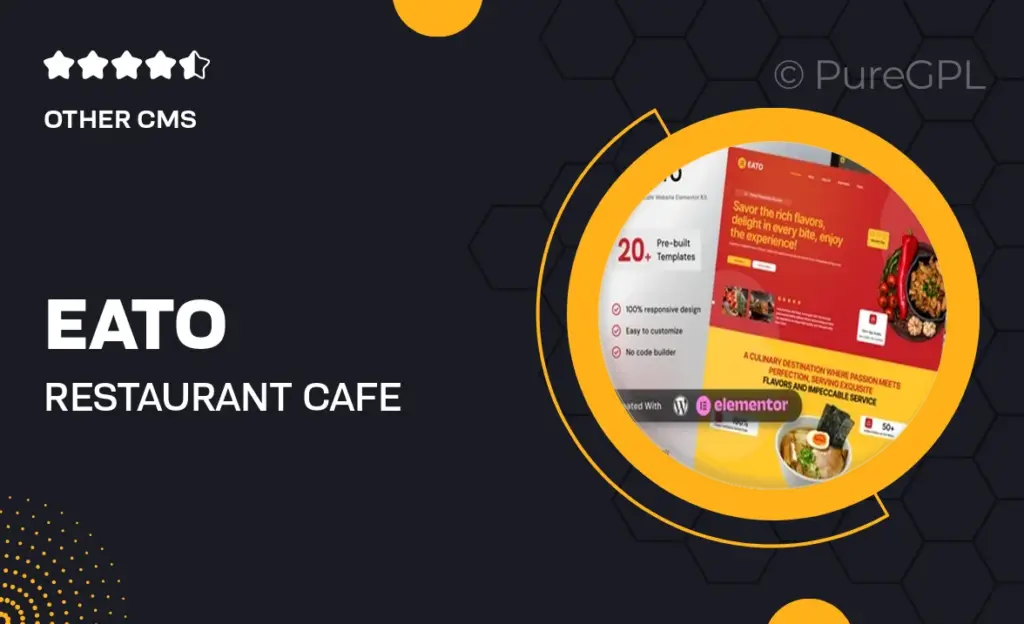 Eato – Restaurant & Cafe Elementor Template Kit 40 Eato – Restaurant & Cafe Elementor Template Kit