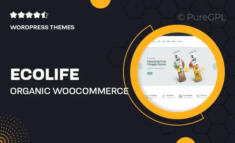 ecolife organic woocommerce wordpress theme