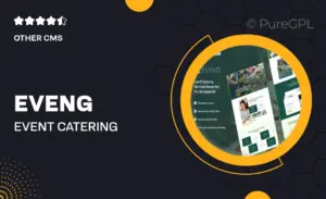 Eveng – Event Catering Services Elementor Pro Template Kit