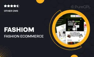 Fashiom – Fashion E-Commerce Store Elementor Template Kit