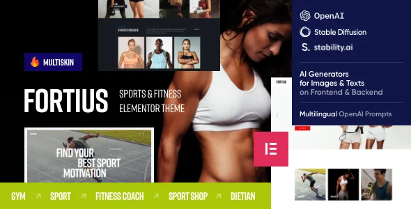 fortius sports fitness elementor wordpress theme 1