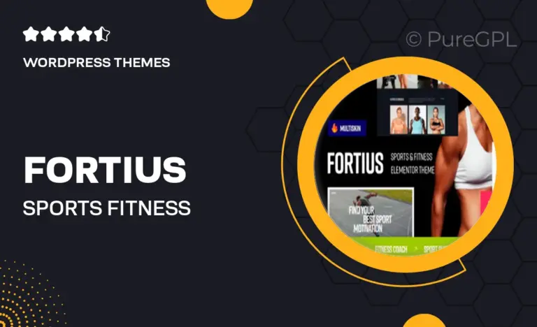 fortius sports fitness elementor wordpress theme