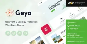Geya – Renewable Energy & Ecology Protection WordPress Theme