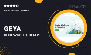 Geya – Renewable Energy & Ecology Protection WordPress Theme
