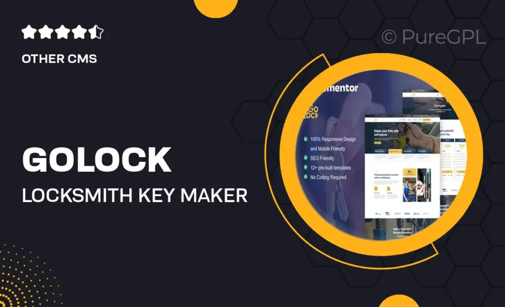 GoLock – Locksmith & Key Maker Service Elementor Pro Template Kit 6 GoLock – Locksmith & Key Maker Service Elementor Pro Template Kit