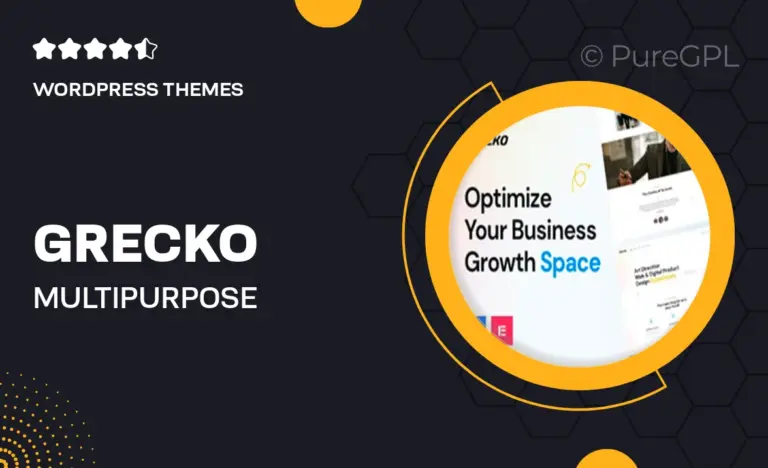 grecko multipurpose business wordpress theme with clean design