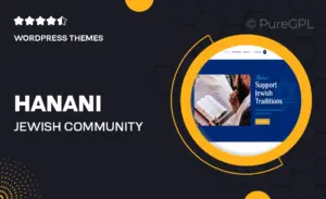 Hanani | Jewish Community & Synagogue WordPress Theme + RTL