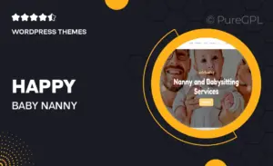 Happy Baby | Nanny & Babysitting Services Children WordPress Theme