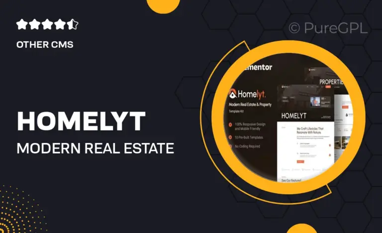 homelyt modern real estate property elementor template kit