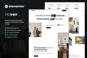 Hoven – Real Estate & Property Elementor Template Kit