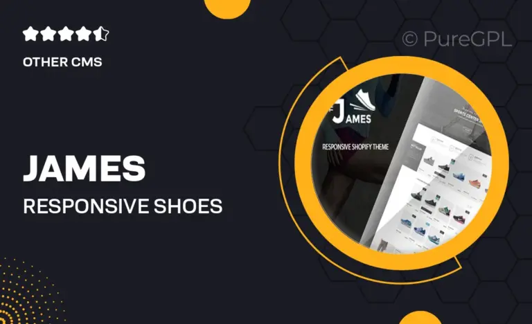 james responsive shoes shopify theme sectioned