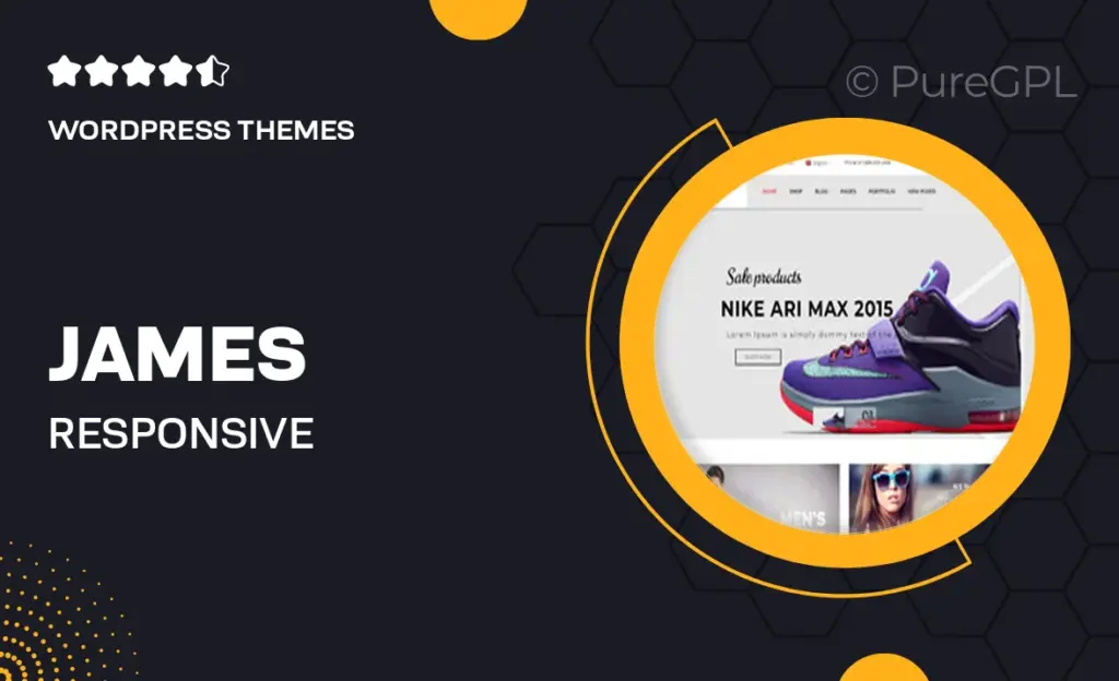 James – Responsive WooCommerce Shoes Theme