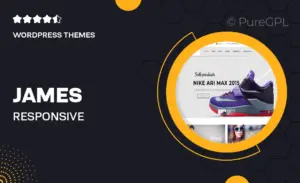James – Responsive WooCommerce Shoes Theme