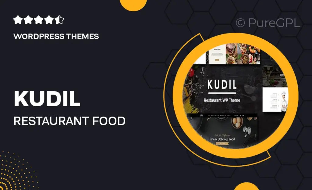 Kudil | Restaurant & Food Delivery Theme 5 Kudil | Restaurant & Food Delivery Theme