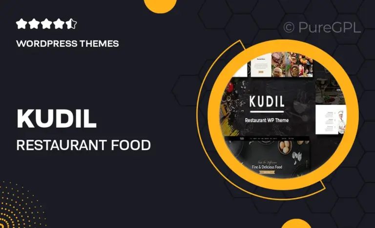 kudil restaurant food delivery theme