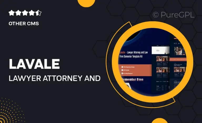 lavale lawyer attorney and law firm elementor template kit