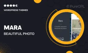 Mara – Beautiful Photo WordPress Blog Theme