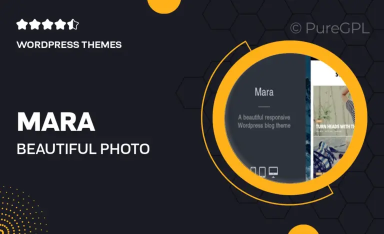 mara beautiful photo wordpress blog theme