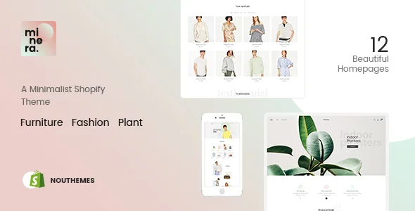 minera minimalist responsive multipurpose sections drag drop builder shopify theme 1