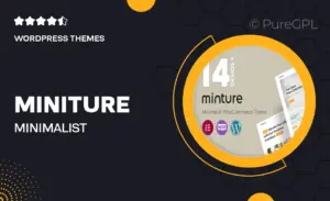 Miniture – Minimalist WooCommerce Theme