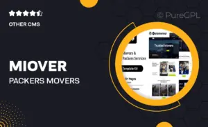 Miover – Packers & Movers Service Elementor Template Kit