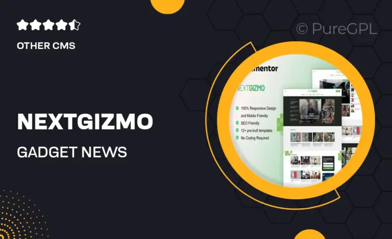 nextgizmo gadget news magazine elementor template kit