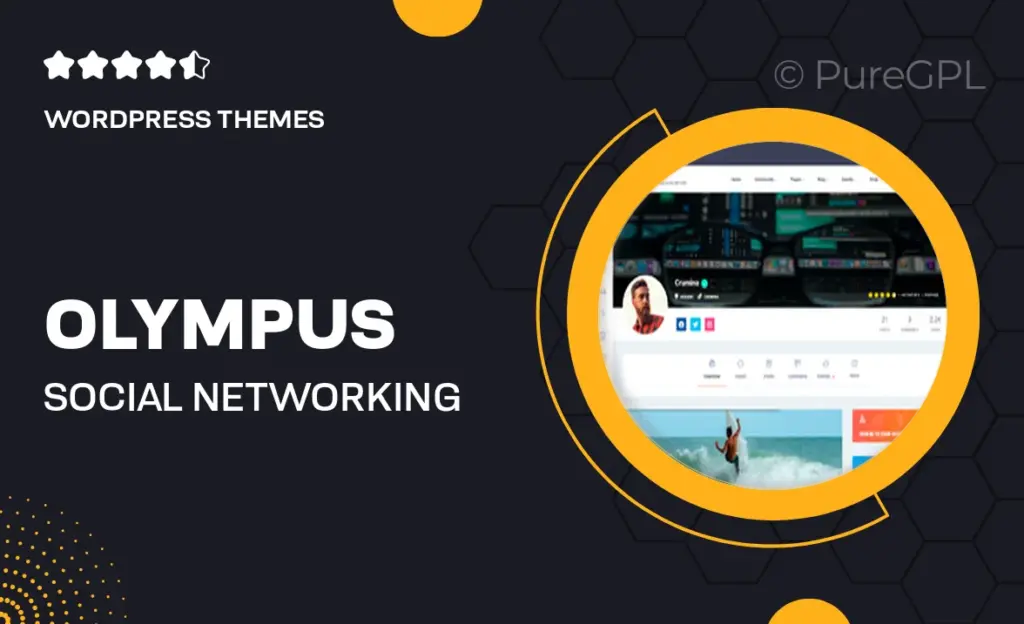 Olympus – Social Networking WordPress Theme