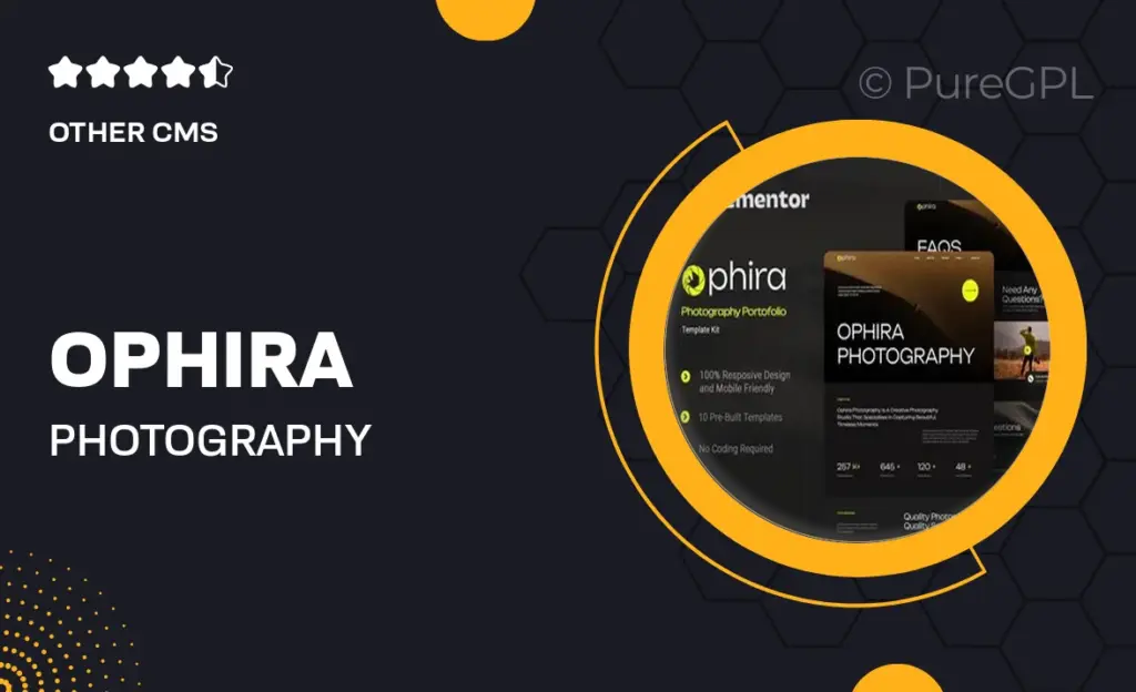 Ophira – Photography Portfolio Elementor Template Kit 40 Ophira – Photography Portfolio Elementor Template Kit