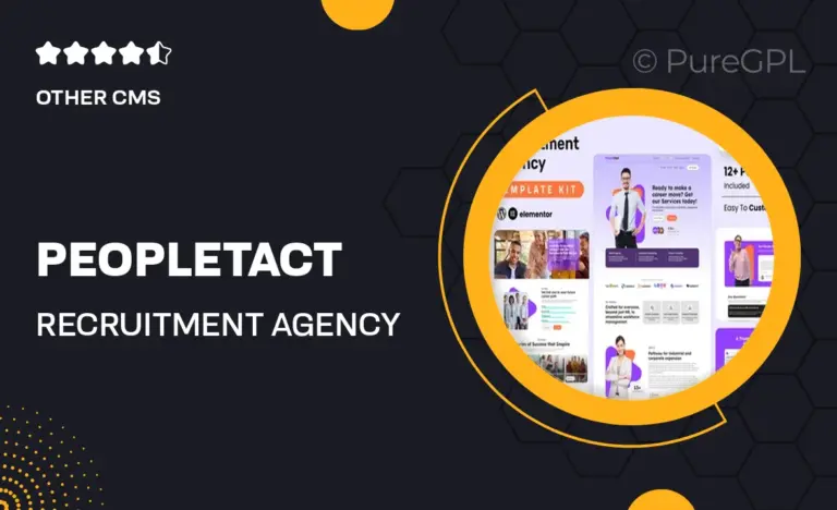 peopletact recruitment agency elementor template kit