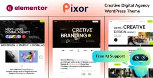Pixor – Creative Digital Agency WordPress Theme