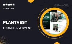 Plantvest – Finance & Invesment Elementor Template Kit