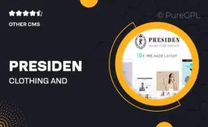 Presiden – Clothing and Fashion Shopify Theme