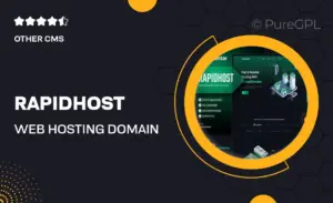 Rapidhost – Web Hosting & Domain Services Elementor Template Kit