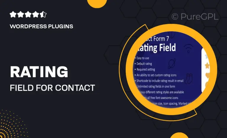 rating field for contact form 7