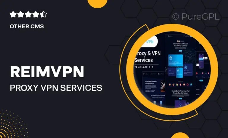 reimvpn proxy vpn services elementor template kit