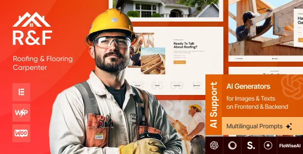 R&F – Roof & Floor WordPress Theme