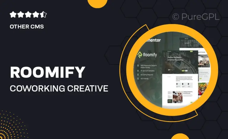 roomify coworking creative space elementor template kit