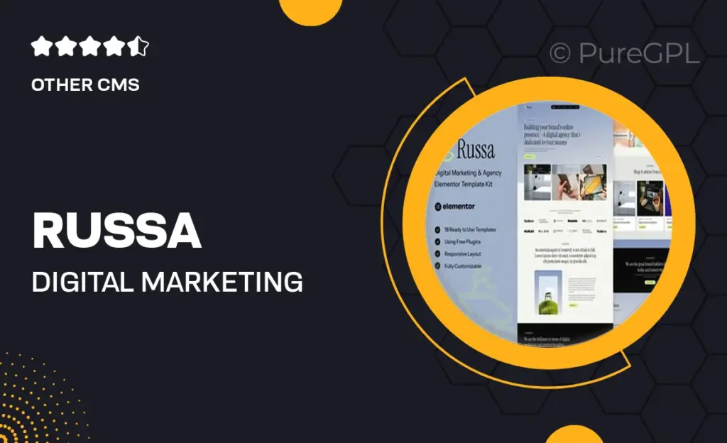 Russa – Digital Marketing & Agency Elementor Template Kit 4 Russa – Digital Marketing & Agency Elementor Template Kit