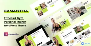 Samantha – Fitness, Gym & Personal Trainer WordPress Theme