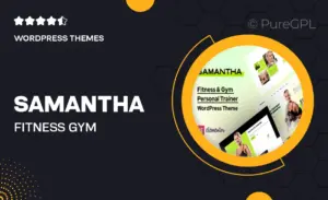 Samantha – Fitness, Gym & Personal Trainer WordPress Theme