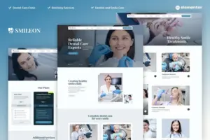Smileon – Dentist & Dental Clinic Elementor Pro Template Kit